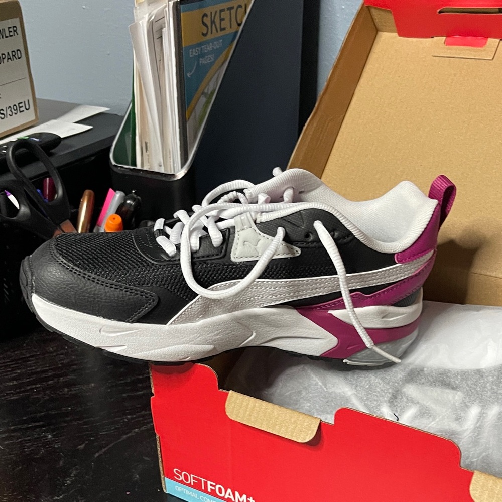 Puma Black & Pink Sneakers